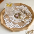thumbnail image 1 of Meitianfacai European Retro Lace Placemats Table Mats French Old Wind Background Cloth Shooting Props Small Tablecloth Embroidery Mats, White, 1 of 6