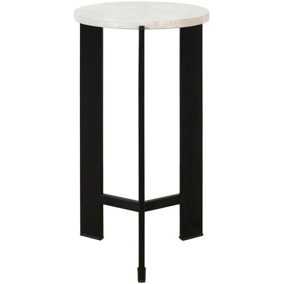 Mark&Day End Table - Corianna Modern Brown Round End Tables for Living Room, Bedroom Night Stand Side Tables - Office & Home Decor Furniture (20" H x 10" W x 10" D)