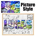 thumbnail image 3 of Póster personalizado de Dragon Ball, todas las figuras periféricas, nombre personalizado, imagen de palabra, impresiones artísticas, pintura en lienzo de Anime, regalos de decoración, 3 of 5