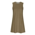 thumbnail image 6 of Horkkom Midi Dresses for Women Sleeveless Crew Neck Summer Dresses Basic Losse Casual Dresses, S-2XL, 6 of 6