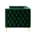 thumbnail image 6 of Posh Living Levi Tufted Velvet 3-Seat Sofa with Nailhead Trim in Hunter Green, 6 of 8