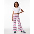 thumbnail image 3 of Girls Flare Leggings Slim-Fit Ankle Length Bell Bottoms Modern Bell-Bottoms Pants for Young Girls Age 5-13 Outdoor Wear, 3 of 6