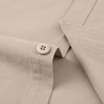 thumbnail image 6 of Axiiglly Mens Cotton Dress Shirt, Long Sleeve Collared Button Down Regular Fit Work Shirts, Comfy Business Casual Blouses with Pocket, 6 of 6