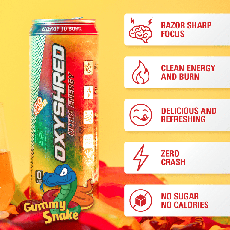 EHPlabs OxyShred Ultra Energy Drink Performance Carbonated, 52 OFF