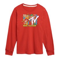 MTV - Logo Retro Collage - Toddler & Youth Long Sleeve Graphic T-Shirt