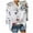 Blanc, variante sur TopLLC Chandails Henley à Manches Longues pour Femmes, Élégants, Col Rond, Imprimé Floral, Chandail à Enfiler, Chemises à Boutons, Décontracté, Grande Taille, Blouses Bohèmes, Haut avec Poches