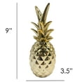 thumbnail image 2 of First of a Kind Gold Ceramic Pineapple Decorative Centerpiece Display Decor for Living Room, Bedroom, Office, Kitchen. Pineapple Stoneware Bookshelf Decorative Object., 2 of 7