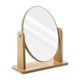 thumbnail image 1 of Miangastore Tabletop Wood Mirror Creative Swivel Makeup Mirror Women Vanity Mirror, 1 of 8