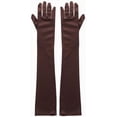 thumbnail image 3 of Guantes Largos Elegantes De Dama Satin Accesorio Disfraz, 3 of 6