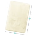 thumbnail image 3 of 1 Large Clara Clark Bath Mat Bathroom Rug - Absorbent Memory Foam Bath Rugs - Non-Slip, Thick, Cozy Velvet Feel Microfiber Bathrug, Plush Shower, Toilet- Floor Bathmats Carpet - White - 20"x32", 3 of 6