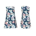 thumbnail image 7 of Yiaed Flowers Print Women's Sleeveless Dress, Loose Fit Summer Dress, Casual Sleeveless Dress for Women, 7 of 7
