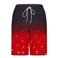thumbnail image 5 of HAPIMO 9" Beach Shorts Men Swim Trunks with Compression Liner Casual Outings Travel Shorts Summer Outdoor Swimsuit Shorts Quick Dry Board Shorts Hawaiian Bathing Mesh Lining Shorts Red Small, 5 of 6