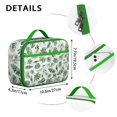 thumbnail image 4 of Tropical Plant Lover Insulated Lunch Bag, Lightweight Portable Lunch Pouch With Palm Leaf, Hawaiian Floral, And Jungle Leaves Pattern, Durable Washable For Preschoolers, 4 of 6