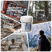 Aquatabs 397mg Water Purification Tablets (100 Pack). Fast Acting Water Filtration System for Camping, Hiking, Emergencies, and Outdoor Adventures