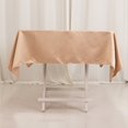 thumbnail image 4 of Efavormart Nude Seamless Lamour Satin Square Table Overlay - 54", 4 of 7