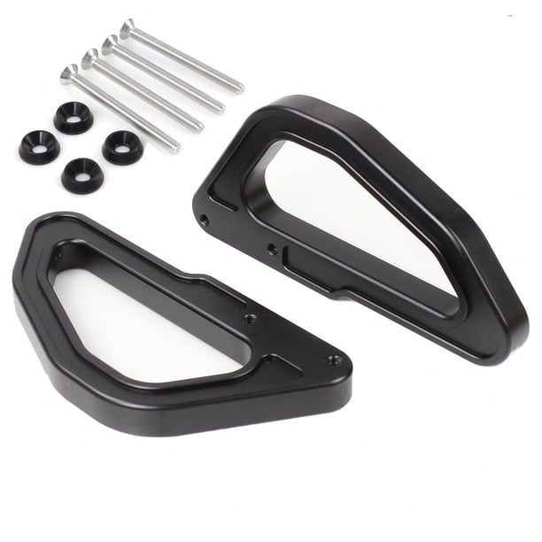 Kenally 1 par de manijas de ATV, montaje de tornillo Interior portátil, reemplazo de accesorios de agarre para Maverick X3 Ventana automotriz Negro Kenally VI018257-01B
