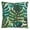 Dark Green Palm Leaf 18"x18", variant on Fennco Styles Home Indoor Outdoor DÃ©cor Tropical Print Throw Pillow