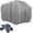 Gray, variant on ATV Covers Waterproof Outdoor Heavy Duty, ATV Cover 600D UV Resistant Tear Proof with Windproof Straps Elastic Hem, Universal Quad Cover with Reflective Strips Bag, 95" L * 50" W * 48" H, Gray