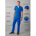 thumbnail image 3 of Adar Addition Go-Basic Scrub Set for Men - Classic V-Neck Scrub Top & Cargo Scrub Pants - A9300 - Royal Blue - 3X, 3 of 7