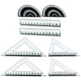 thumbnail image 4 of Shisuyan Doll House Accessories Protractor Drawing Square 2Set 1.1x0.2x0.02in, 4 of 8