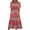 Red, variant on YABCSAZ Women's 2024 Summer Casual Dress Plus Size V Neck Floral Print Half Sleeve Boho Dress Party Maxi Flowy Long Dress Holiday Sundress
