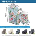 thumbnail image 7 of Jiueut Rose Floral Pattern Recliner Chair Covers, Anti Dust Recliner Chair Covers Stretchable Recliner Slipcover with Storage Pockets, 7 of 7