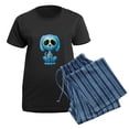 thumbnail image 5 of CafePress - Blue Zombie Sugar Skull Puppy Pajamas - Women's Short Sleeve Print T-Shirt and Pants Dark Cotton Pajama Set, 5 of 7
