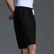 thumbnail image 4 of pstuiky Pantalones cortos cargo para hombre, Pantalones cortos casuales de algodón con cordón y cintura elástica para hombre Pantalones cortos de golf, 4 of 7
