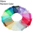 thumbnail image 2 of 50 Pcs Organza Jewelry Gifts Drawable Box Wedding Gift Candy Mini Pouch Bag, 2 of 10