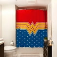 thumbnail image 2 of DC Comics Wonder Woman Stars Shower Curtain, 2 of 7