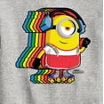 thumbnail image 3 of Despicable Me Minions - Retro Rainbow Skater - Toddler & Youth Crewneck Fleece Sweatshirt, 3 of 5