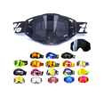thumbnail image 1 of Goggles Motocross Gafa Moto Deportivo Antiniebla Con 2micas, 1 of 3