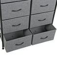 thumbnail image 2 of ZENSTYLE Dresser Storage Tower with 8 Drawers Metal Frame Fabric Dresser Chests Organizer Unit, Drak Gray, 2 of 10
