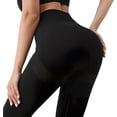thumbnail image 2 of Leggings De Compresión De Cintura Alta Para Mujer, Con Control De Abdomen, Sin Transparencias, Talla L, Color Negro., 2 of 9