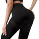 thumbnail image 2 of Leggings De Compresión De Cintura Alta Para Mujer, Con Control De Abdomen, Sin Transparencias, Talla L, Color Negro.(A), 2 of 9