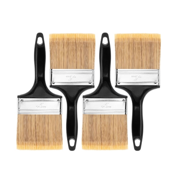 Brochas de pintura Bates Choice de 4 pulgadas, paquete de 4, para paredes y muebles