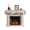 Light Beige, variant on Beige Chef Gourmet Fireplace Mantel Scarf Cover 60"Wx17"L,Fireplace Mantel Shelf Top Runner,Black White Plaid Kitchen Cook Mantle Dresser Scarves Table Runner for Holiday Party Living Room Decor