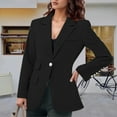 thumbnail image 4 of Casual Blazers for Women 2025 Long Sleeve Notch Lapel Collar Slim Fit Business Casual Work Office Jacket, 4 of 7