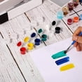 thumbnail image 5 of 48 Tiras 2 Ml Tiras de Pintura Vacías Macetas para Vasos de Pintura Recipientes de Almacenamiento Transparentes Pintura Suministros para Manualidades 144 Macetas En Total, 5 of 5