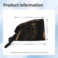 thumbnail image 4 of Yiaed Black And Gold Fire Dragon Print Turban Hat for Women Men Comfortable Adjustable Cleaning Working Cap with Sweatband, 4 of 4