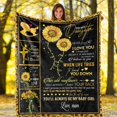 thumbnail image 2 of to My Daughter Blanket Gift from Mom to Daughter Sunflowers Fleece Blankets Ultra-Soft Warm Blanket for Daughter Flannel Bed Throw Blanket for Christmas Birthday Gifts (40"x 50"), 2 of 6