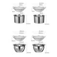thumbnail image 3 of Colander Fine Mesh Stainless Steel Drainer Sieve Sifter with 2 Handles, 3 of 8