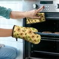 thumbnail image 2 of Sunflower Kitchen Oven Mitt and Pot Holder Sets 2 Pcs for Baking, Cooking and Grilling, Heat Resistant Up To 392 °F, 2 of 7