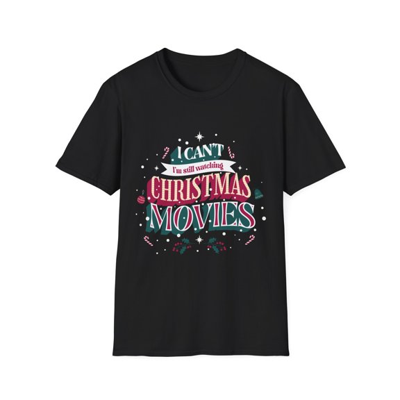 Holiday Movie Candy Canes Holly Men Women Novelty TShirt