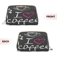 thumbnail image 3 of Naloa I Love Coffee Leather Makeup Bag for Purse Travel, Portable Small Cosmetic Organizer for Women and Girls, Make up Bag with Zipper, 3 of 8