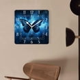thumbnail image 4 of 10 Inch Wall Clock Battery Operated Silent Clock Decorative for Office, Kitchen, Outdoor, Living Room，Blue Butterfly Design, 4 of 4