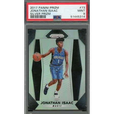 Jonathan Isaac 2017 Panini Prizm Silver Basketball Rookie Card #73 PSA 9