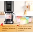 thumbnail image 2 of 4 Pack Ice Cream Pint Containers, Replacement for Ninja Creami Pints and Lids 16oz, Compatible with NC299AMZ & NC300s Series Creami Ice Cream Makers, BPA Free, Dishwasher Safe, 2 of 7