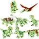 thumbnail image 4 of Figuras de dinosaurios de Jurassic Dino World t-rex, Carnotaurus, Pterosaur, animales, bloques de construcción, bloques de Velociraptor, MOC, juguetes para niños, 4 of 5