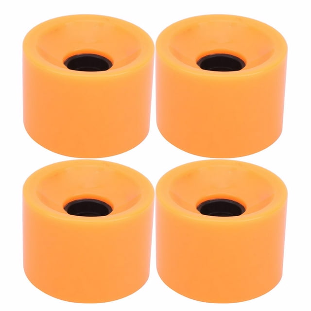 Roue de Planche à Roulettes Colorée 4 Pcs/Ensemble, Roue Haute Élasticité, Pièces pour la Plupart des Skateboards Orange